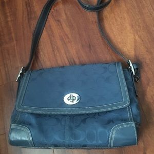 Coach Signature C Blue Crossbody Bag